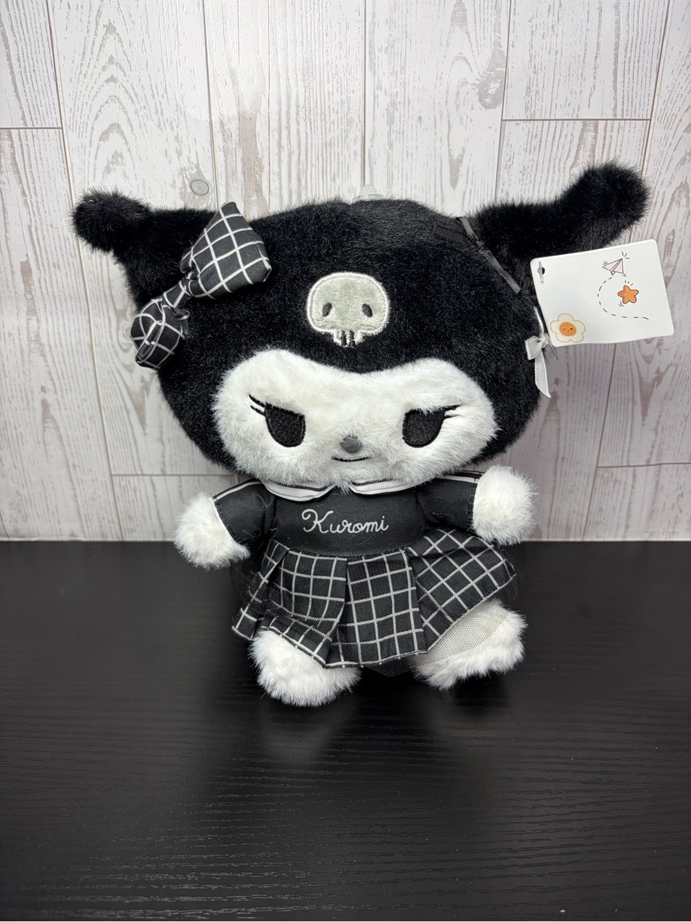 NEW!! Black Plush Kuromi Doll - Cute Character Plush Toy